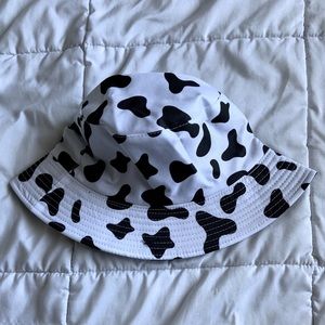 Cow print bucket hat